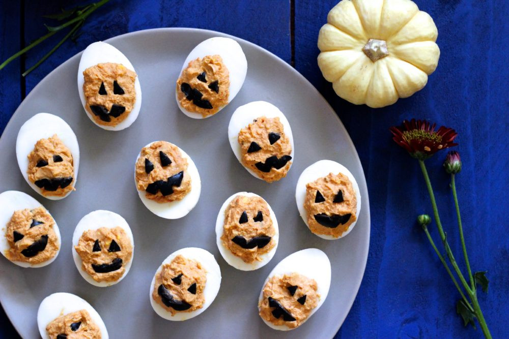 Deviled Eggs Halloween
 Jack O Lantern Halloween Deviled Eggs what great grandma ate