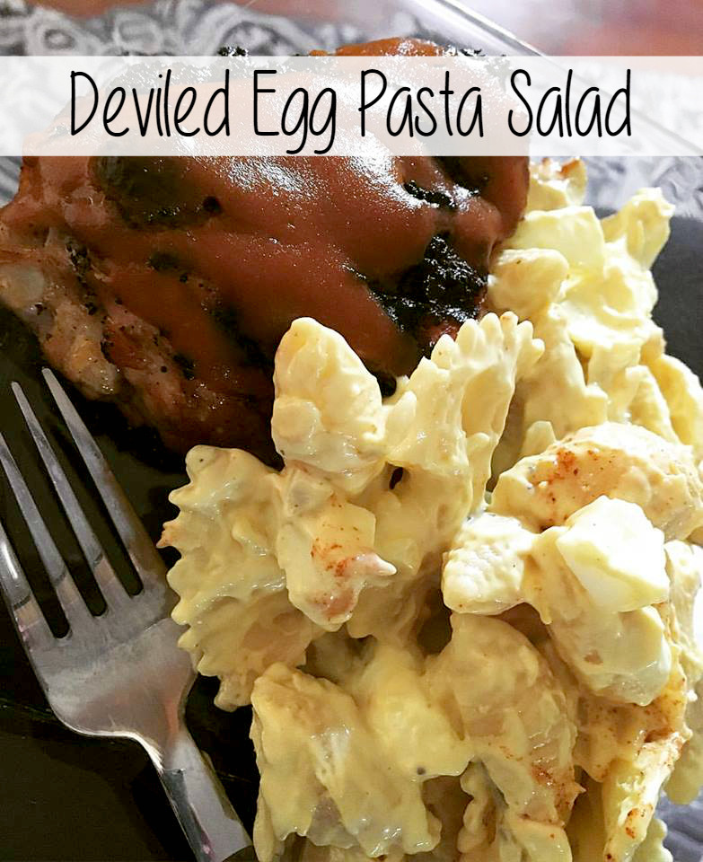 Deviled Eggs Pasta Salad
 Deviled Egg Pasta Salad