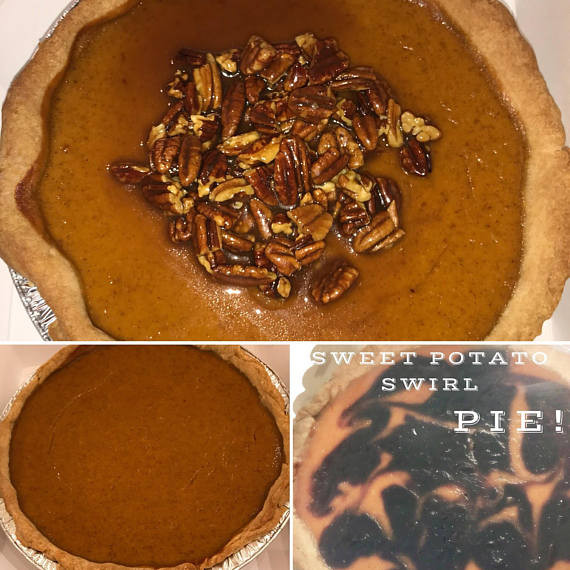 Diabetic Pumpkin Pie
 Pumpkin Pie or Sweet Potato Pie Plain or Purple Potato