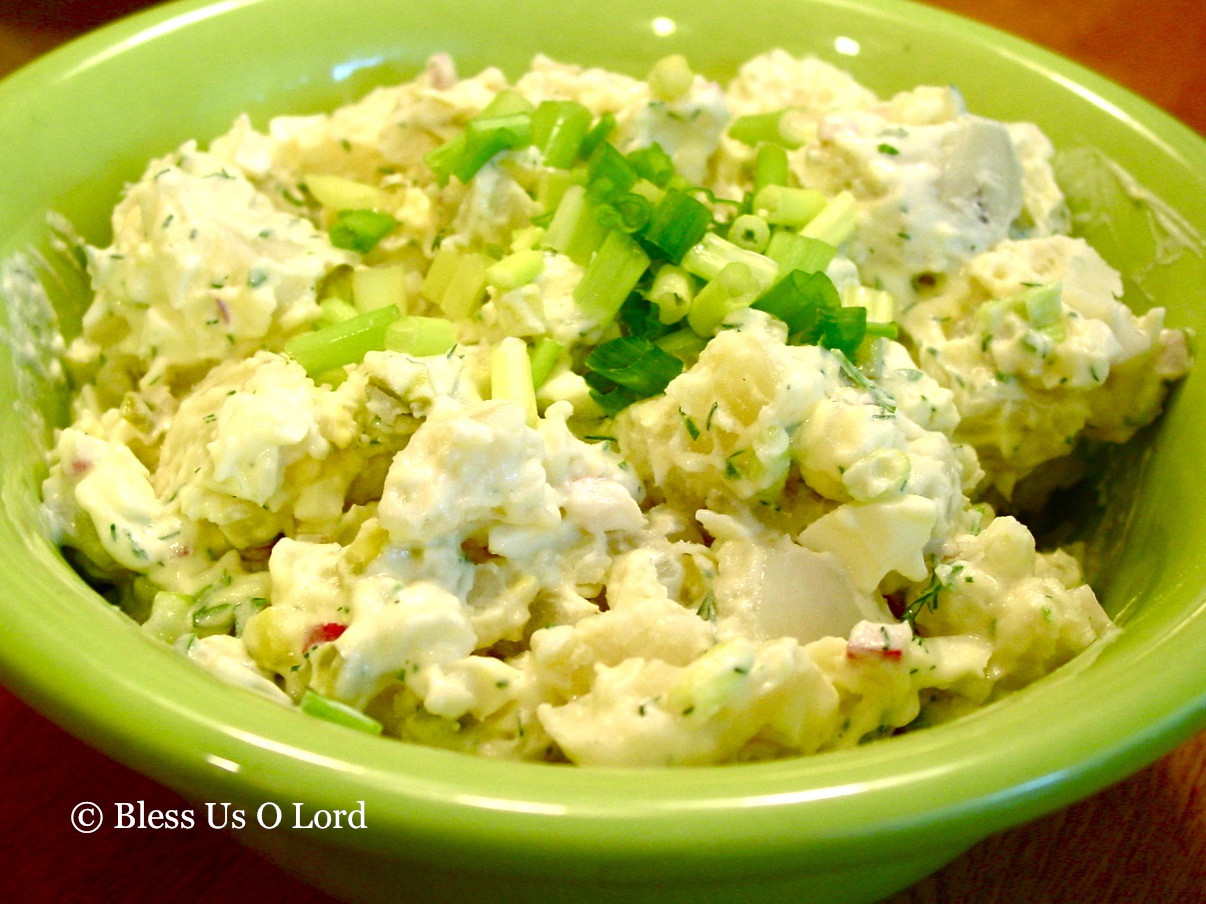 Dill Pickle Potato Salad
 Bless Us O Lord Dill Pickle Potato Salad