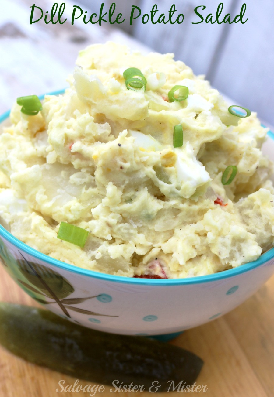 Dill Pickle Potato Salad
 Mom s Dill Pickle Potato Salad Salvage Sister and Mister