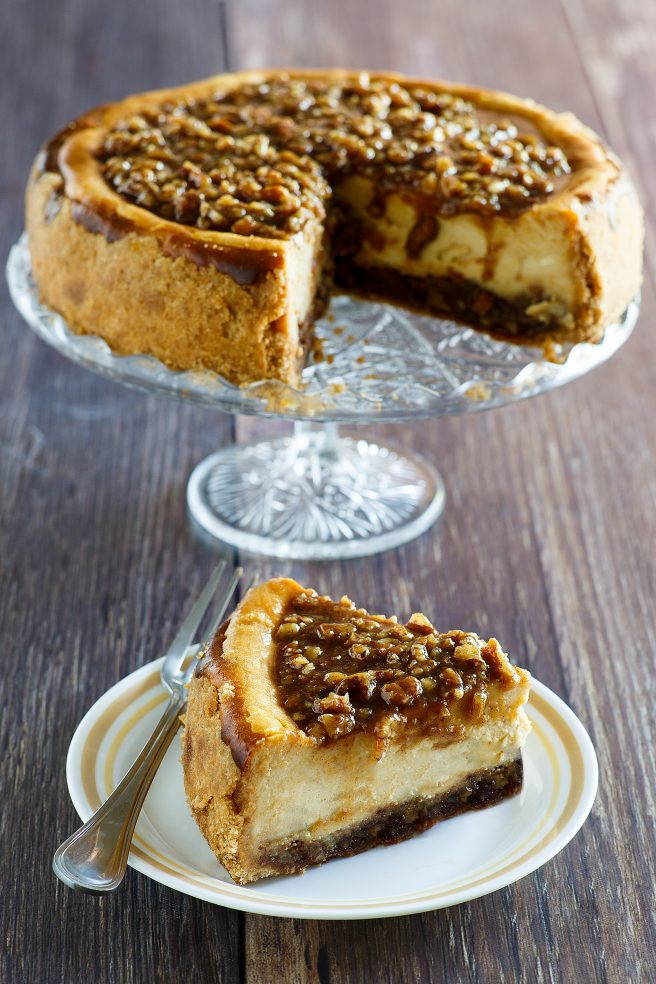 Dinner And Dessert
 Pecan Pie Cheesecake Thanksgiving and Christmas Dessert