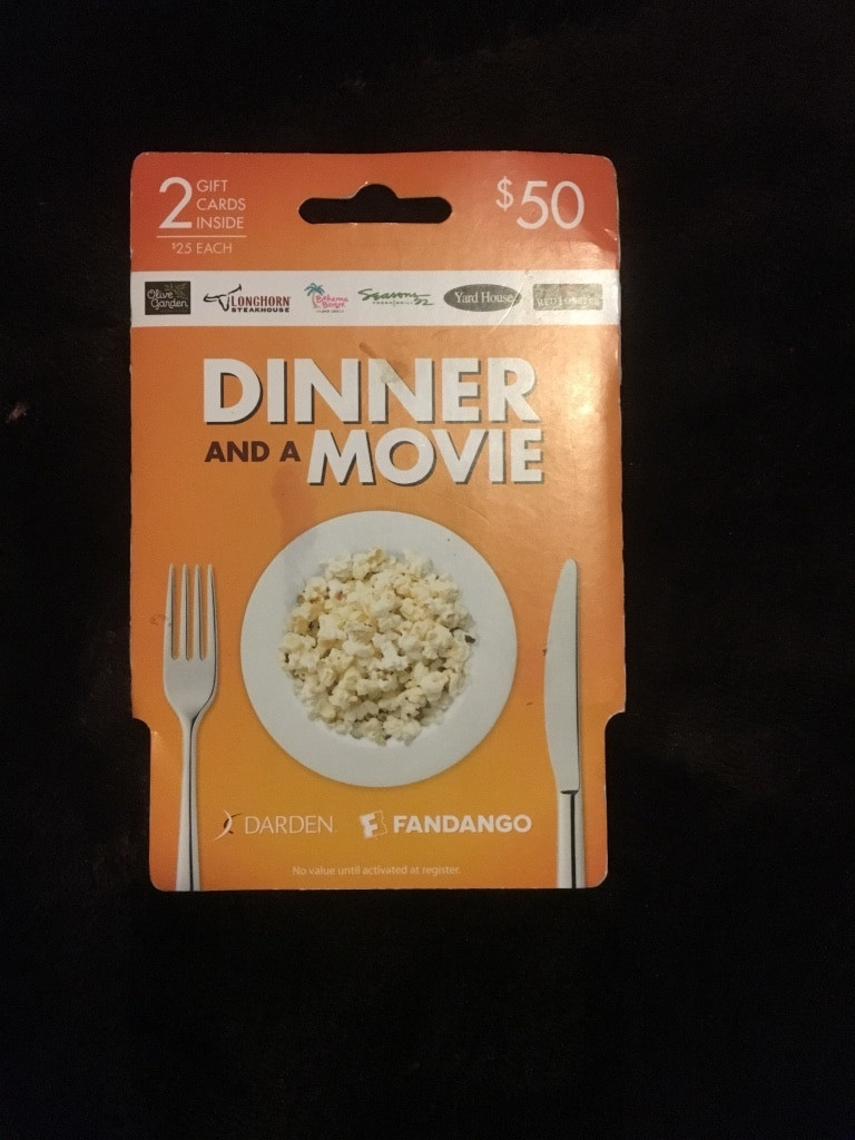 Dinner And Movie Gift Card
 letgo Dinner and a movie t card in Broderick CA