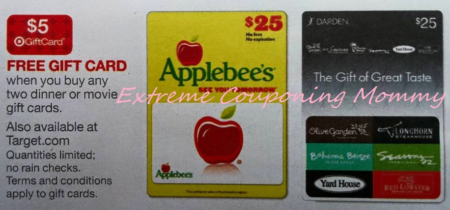 Dinner And Movie Gift Card
 Extreme Couponing Mommy MONEYMAKER Dinner & A Movie Gift