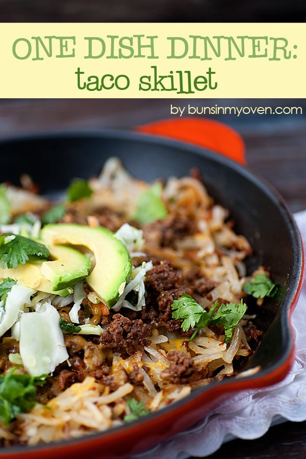 Dinner By Dish
 e Dish Taco Skillet Dinner