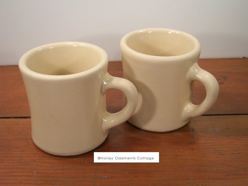 Dinner Coffee Mugs
 Victor 6 ounce Vintage Diner Coffee Mugs Light Tan