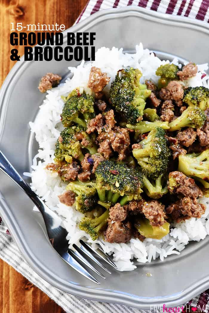 Dinner Ideas With Hamburger
 Ground Beef and Broccoli