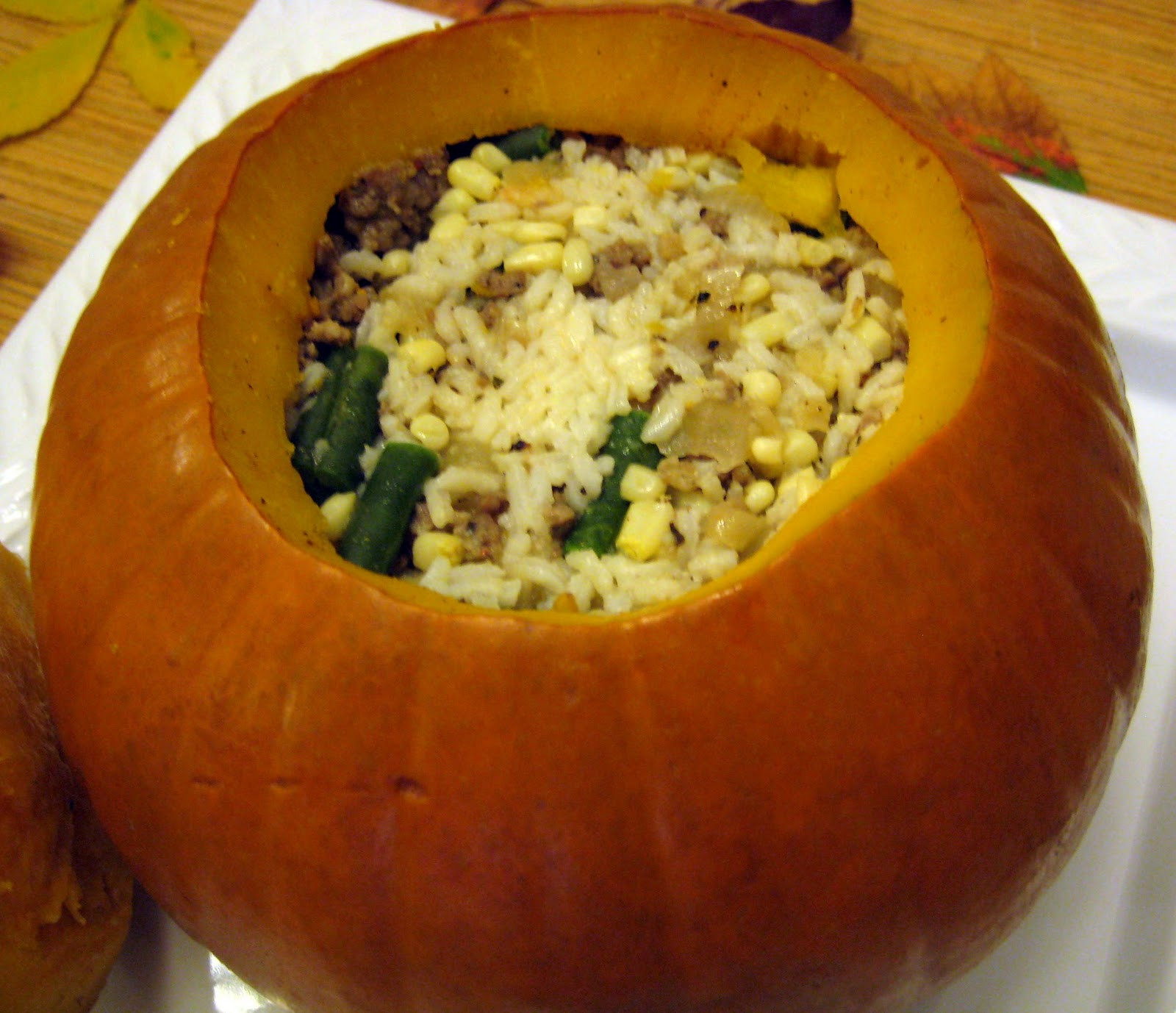 Dinner In A Pumpkin
 Ginger Snap Crafts guest blogger storycrafting with joy