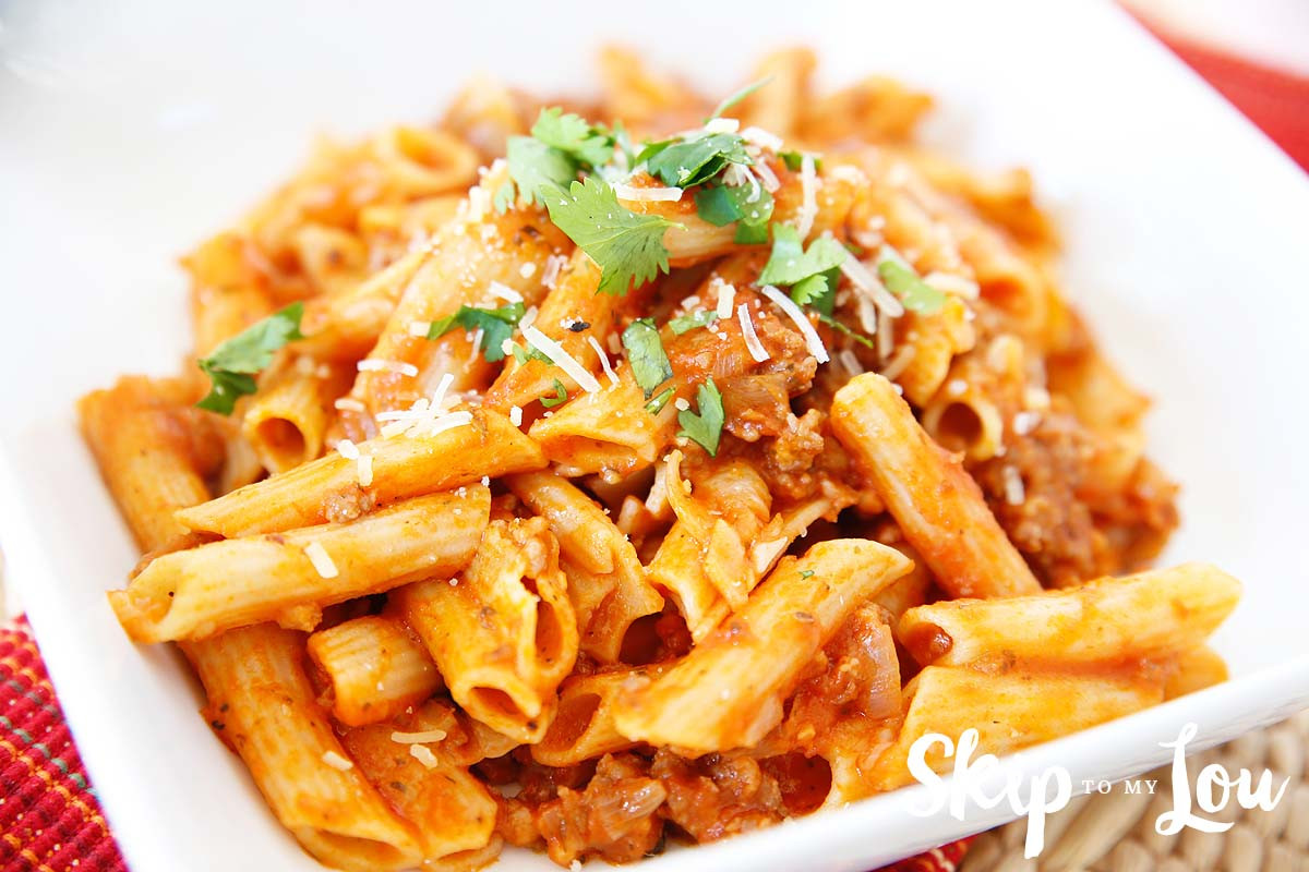 Dinner In An Instant
 Gluten Free Pressure Cooker Pasta with Meat Sauce