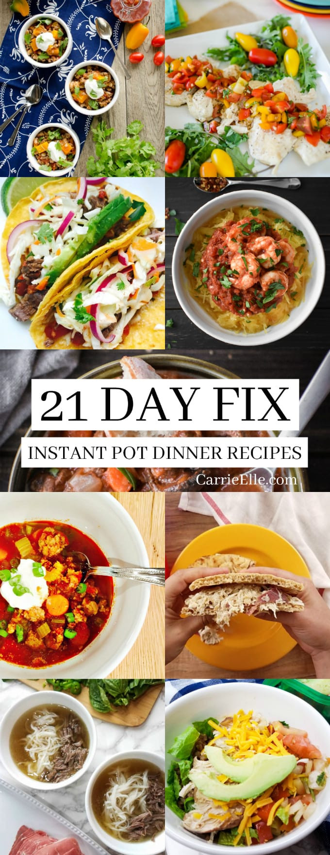 Dinner In An Instant
 21 Day Fix Instant Pot Dinner Recipes Carrie Elle