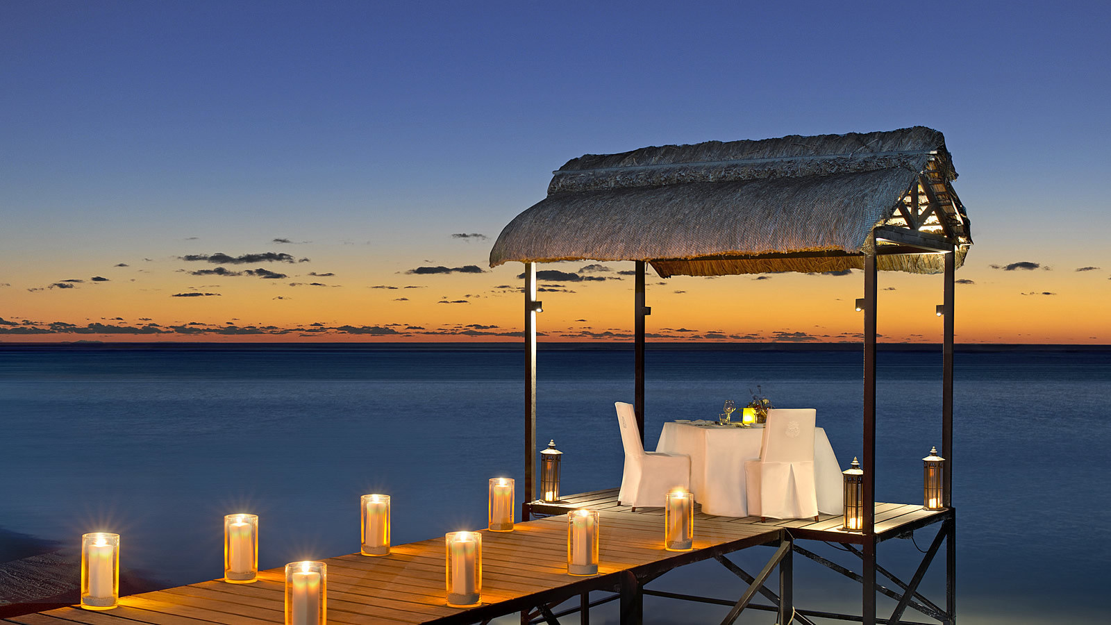 Dinner On The Beach
 ROMANTIC DINNER ON THE BEACH – St Regis Mauritius Resort