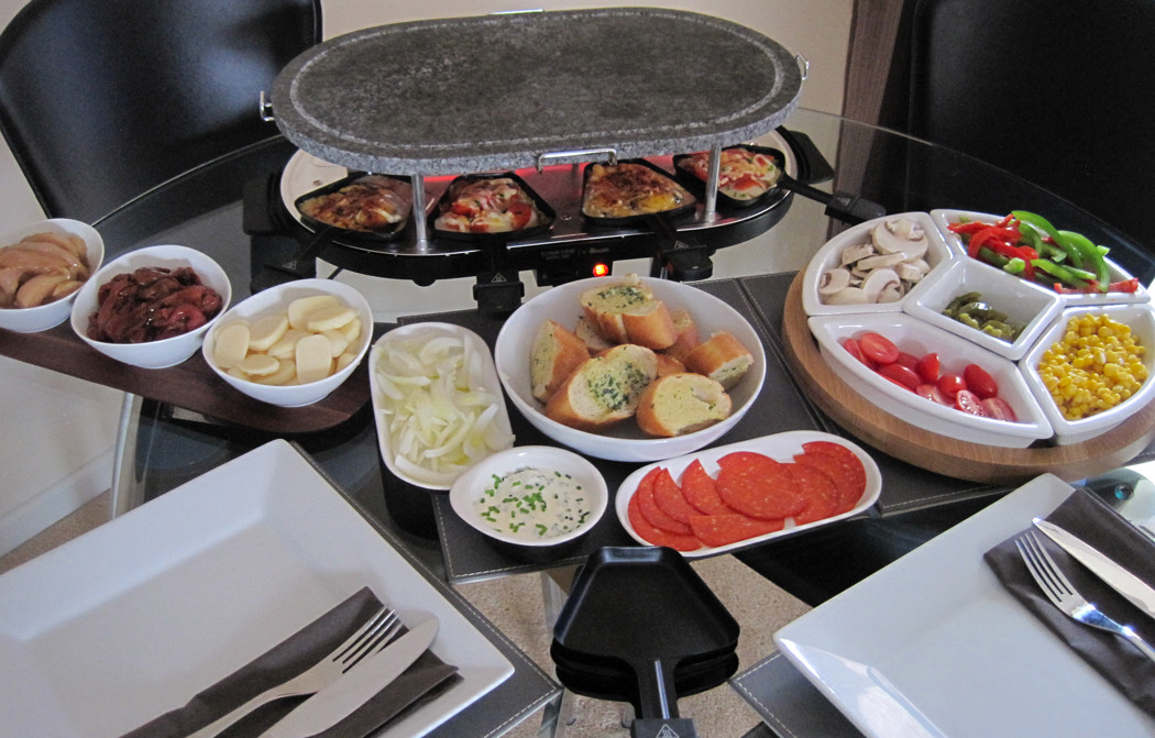 Dinner On The Grill
 Raclette Dinner Party Recipe Ideas