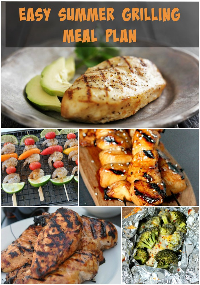 Dinner On The Grill
 Easy Summer Grilling Meal Plan