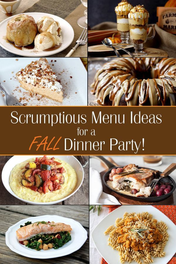 Dinner Party Menu For 6
 Fall Dinner Party Menu Ideas Ideas for throwing a fall