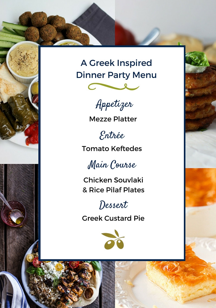 Dinner Party Menu Ideas
 A Greek Dinner Party Menu