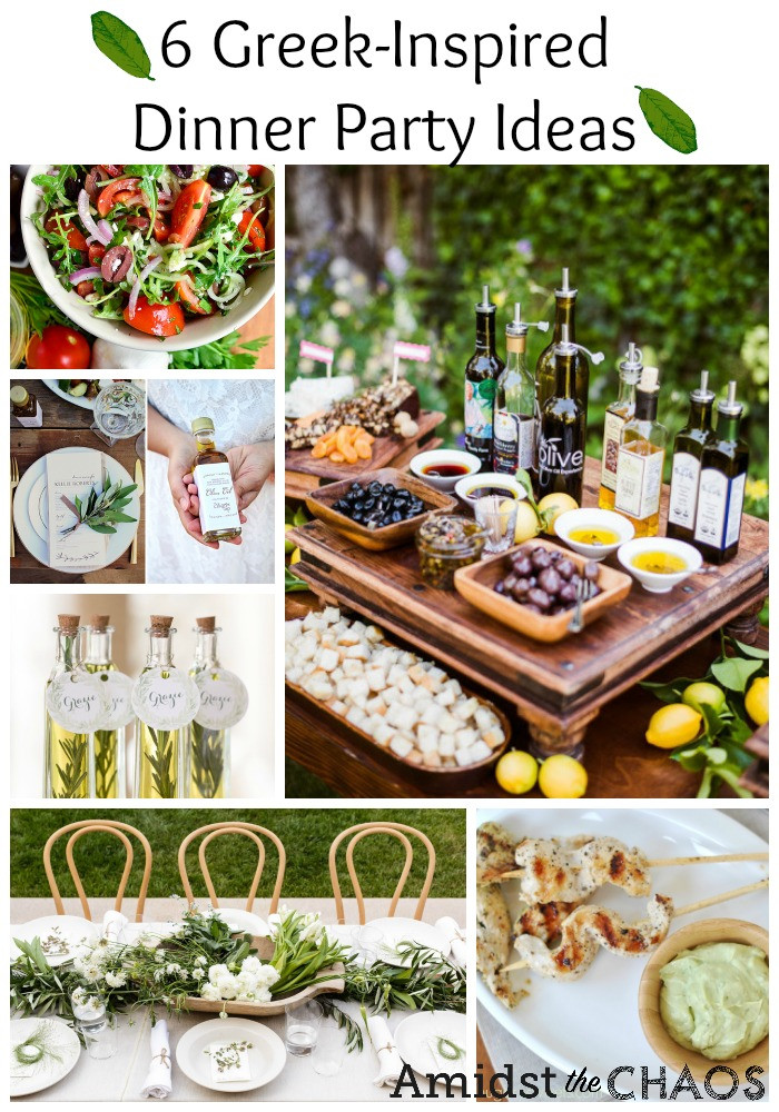 Dinner Party Menu Ideas
 Greek Inspired Dinner Party Ideas Amidst the Chaos