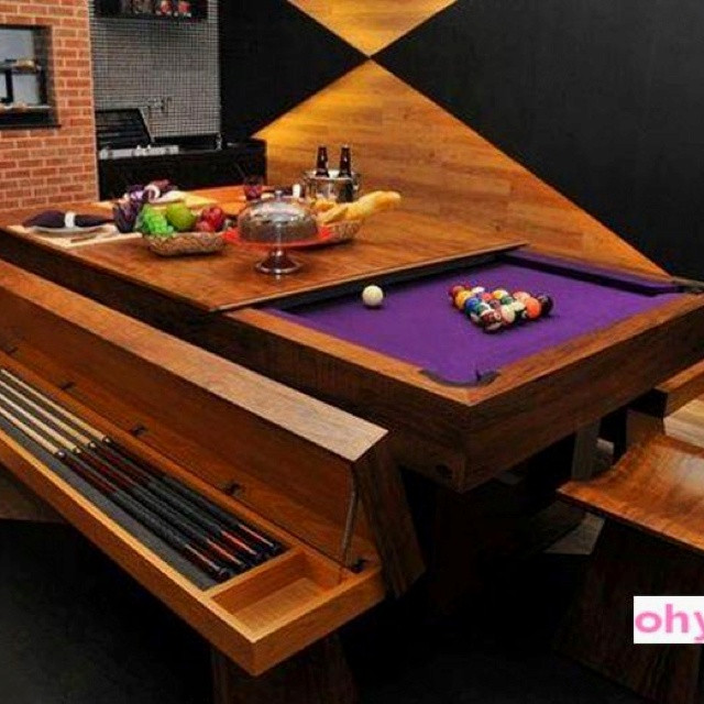 Dinner Table Game
 17 Best images about Funky Pool Tables on Pinterest