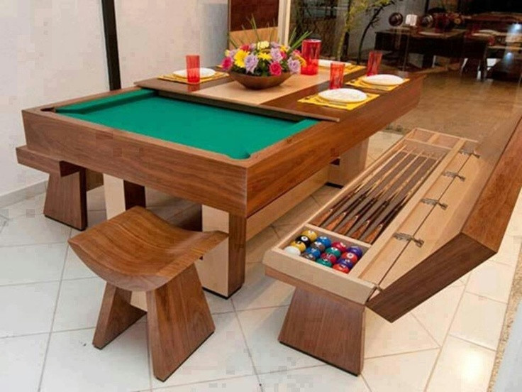 Dinner Table Game
 Pool table dinner table DIY IDEAS Pinterest