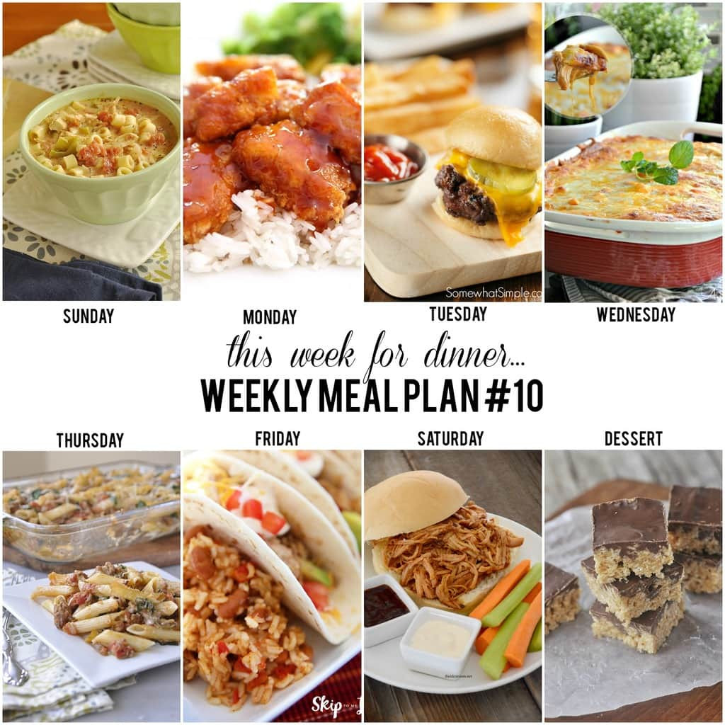 Dinner This Week
 This Week for DinnerWeekly Meal Plan 10 Your Homebased Mom