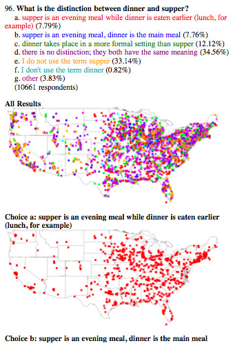 Dinner Vs Supper
 word choice "Lunch" vs "dinner" vs "supper" — times