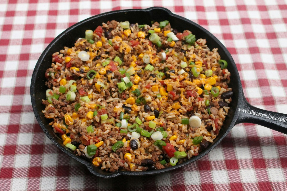 Dinner With Ground Beef
 Tex Mex Ground Beef Skillet