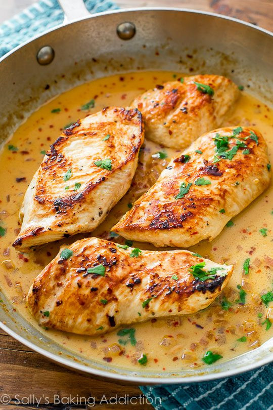 Dinners With Chicken
 Quick Dinner Skillet Chicken with Creamy Cilantro Lime