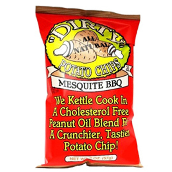 Dirty Potato Chips
 Dirty Mesquite BBQ Potato Chips 2 oz Bags Pack of 25
