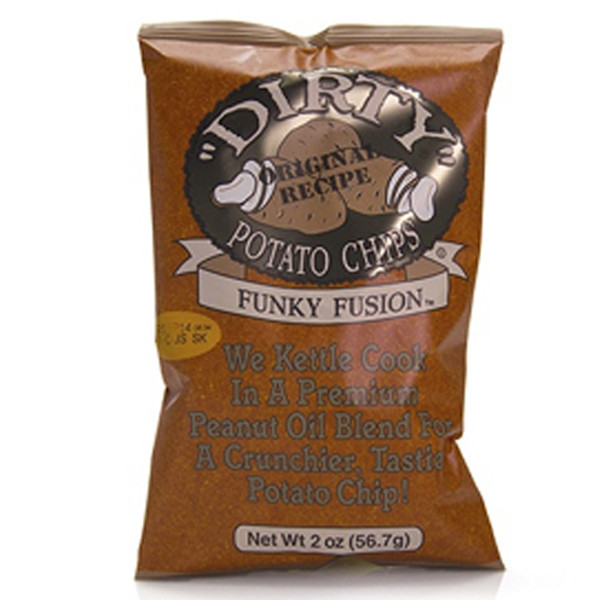 Dirty Potato Chips
 Dirty Funky Fusion Potato Chips 2 oz Bags Pack of 25
