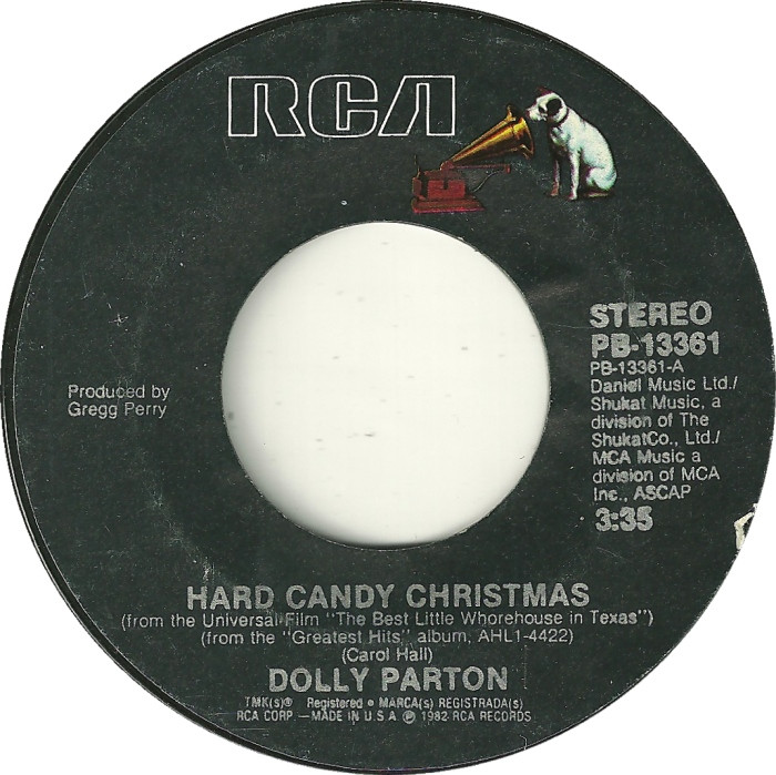 Dolly Parton Hard Candy Christmas
 45cat Dolly Parton Hard Candy Christmas Me And
