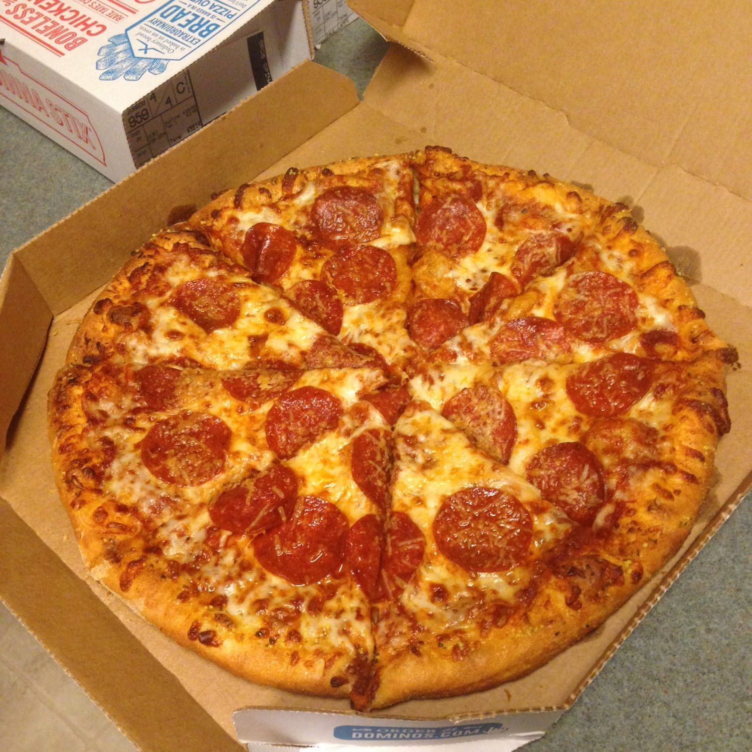 Domino'S Pepperoni Pizza Calories
 12" Hand Tossed Pepperoni Pizza from Domino s Pizza