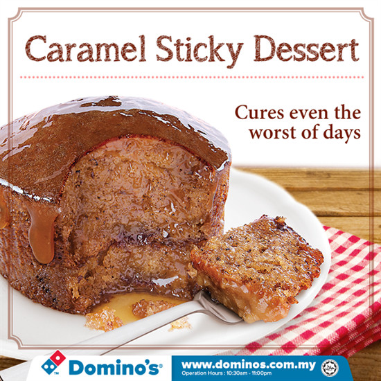 Dominos Dessert Coupons
 Domino s Pizza Caramel Sticky Dessert Promotion Food