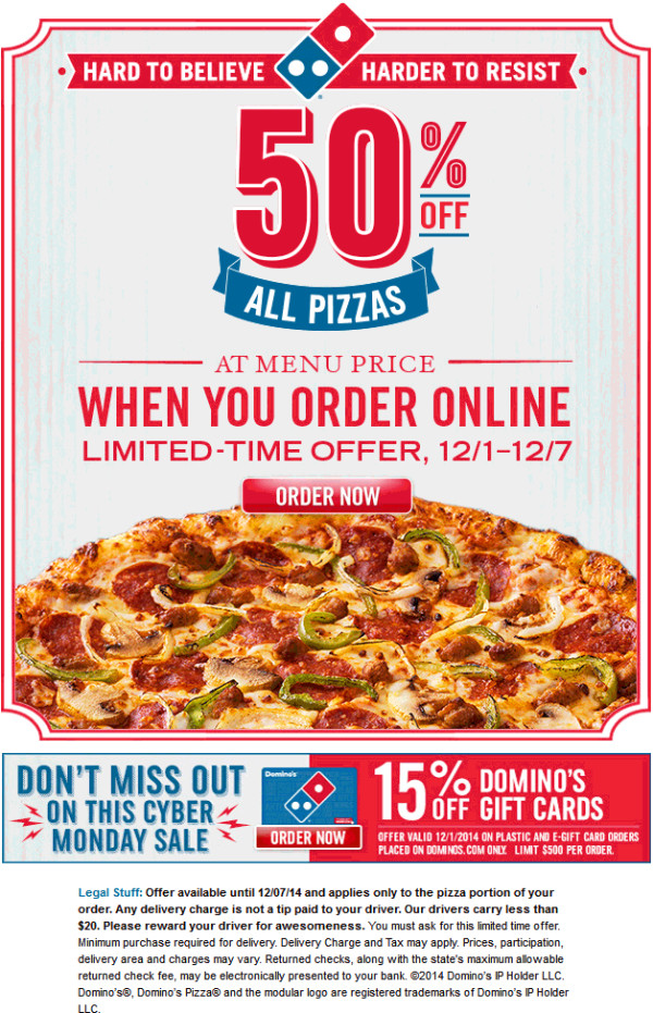 Dominos Dessert Coupons
 Dominos Coupon Code 50 f