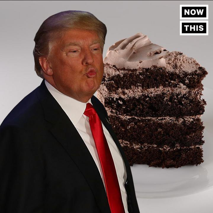 Donald Trump Chocolate Cake
 Donald trump forgot which country he ed but he