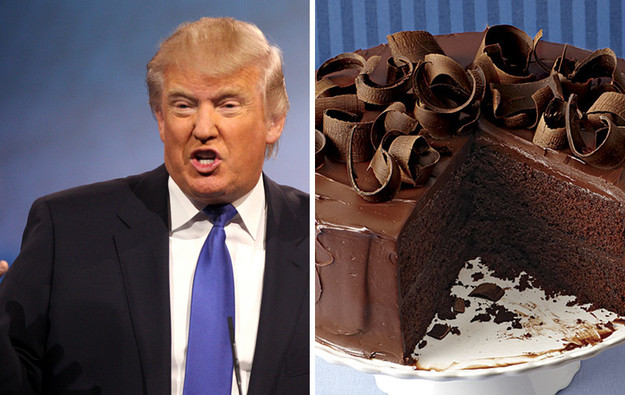 Donald Trump Chocolate Cake
 Trump said he was eating cake when he ed Iraq wait