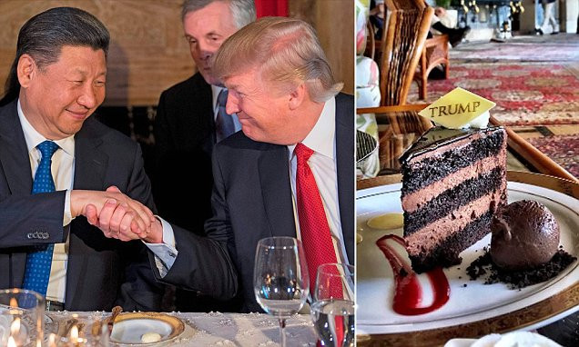 Donald Trump Chocolate Cake
 The ‘beautiful’ chocolate cake Trump was eating