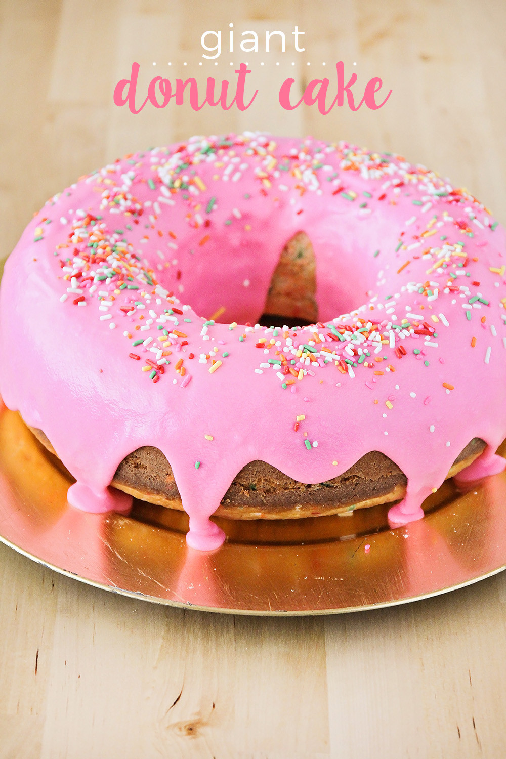 Donut Birthday Cake
 The Baker Upstairs Giant Donut Cake