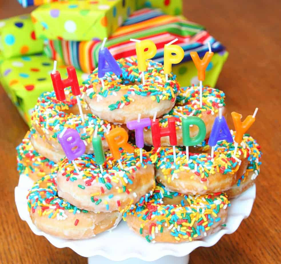 Donut Birthday Cake
 Donut Birthday Cake