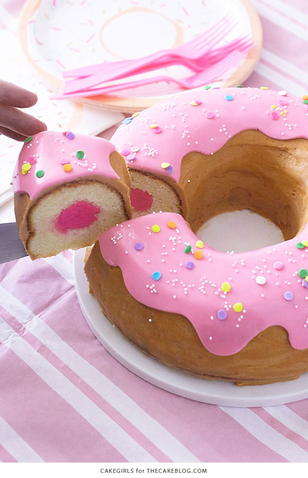 Donut Birthday Cake
 Giant Donut Cake