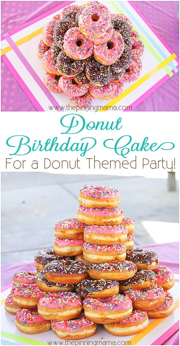 Donut Birthday Cake
 How To Make A Donut Cake for a Donut Themed Birthday Party