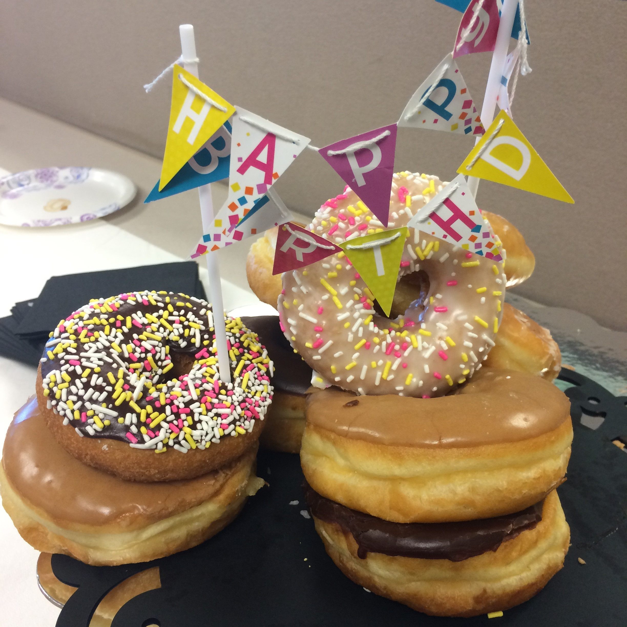 Donut Birthday Cake
 Donut Birthday Cakes Are The Best Counting Candles