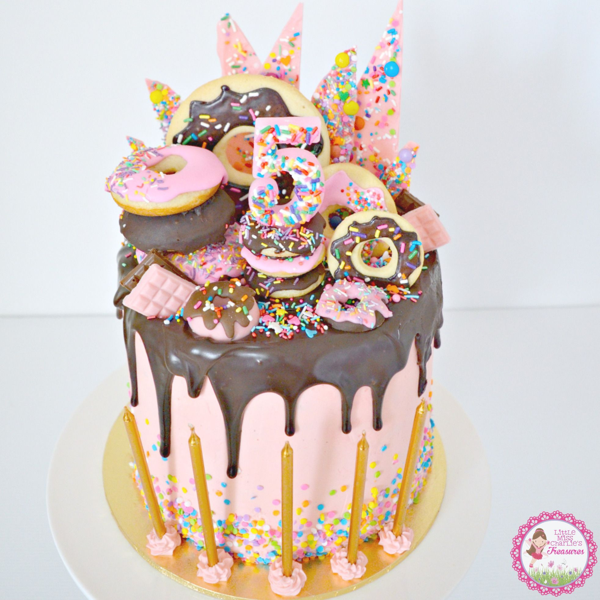 Donut Birthday Cake
 littlemisscharlieblog Cake Deco