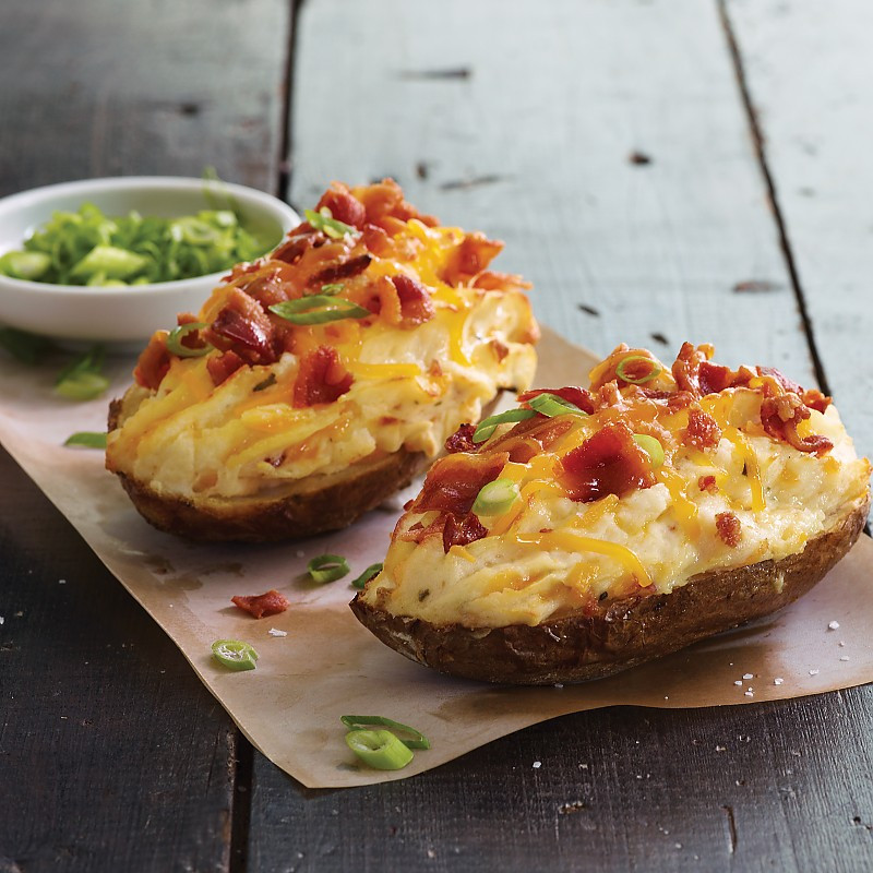 Double Baked Potato
 microwave frozen twice baked potatoes