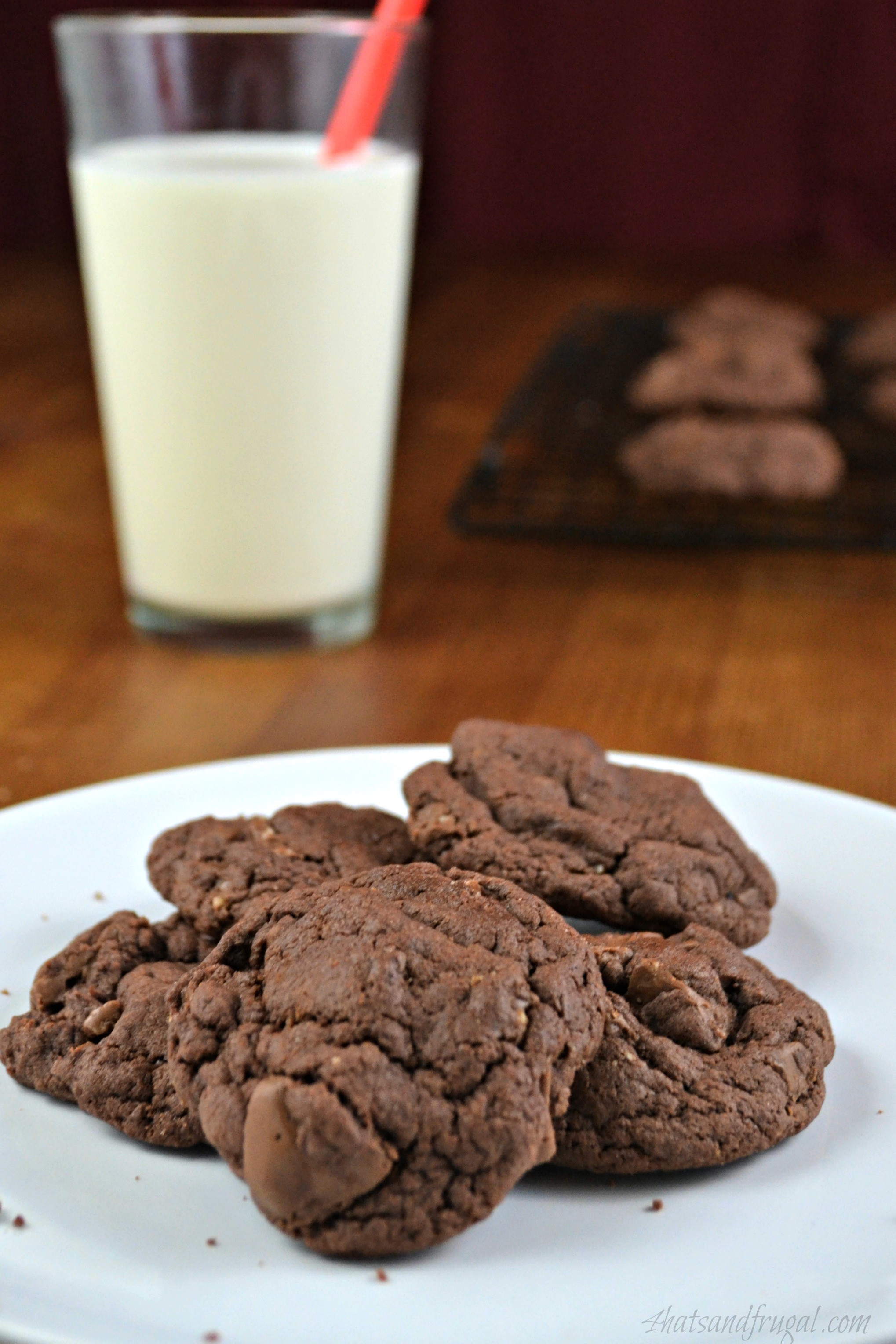 Double Chocolate Chunk Cookies
 Double Chocolate Chunk Cookies 4 Hats and Frugal