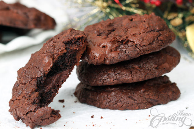 Double Chocolate Chunk Cookies
 Double Chocolate Chunk Cookies Home Cooking Adventure