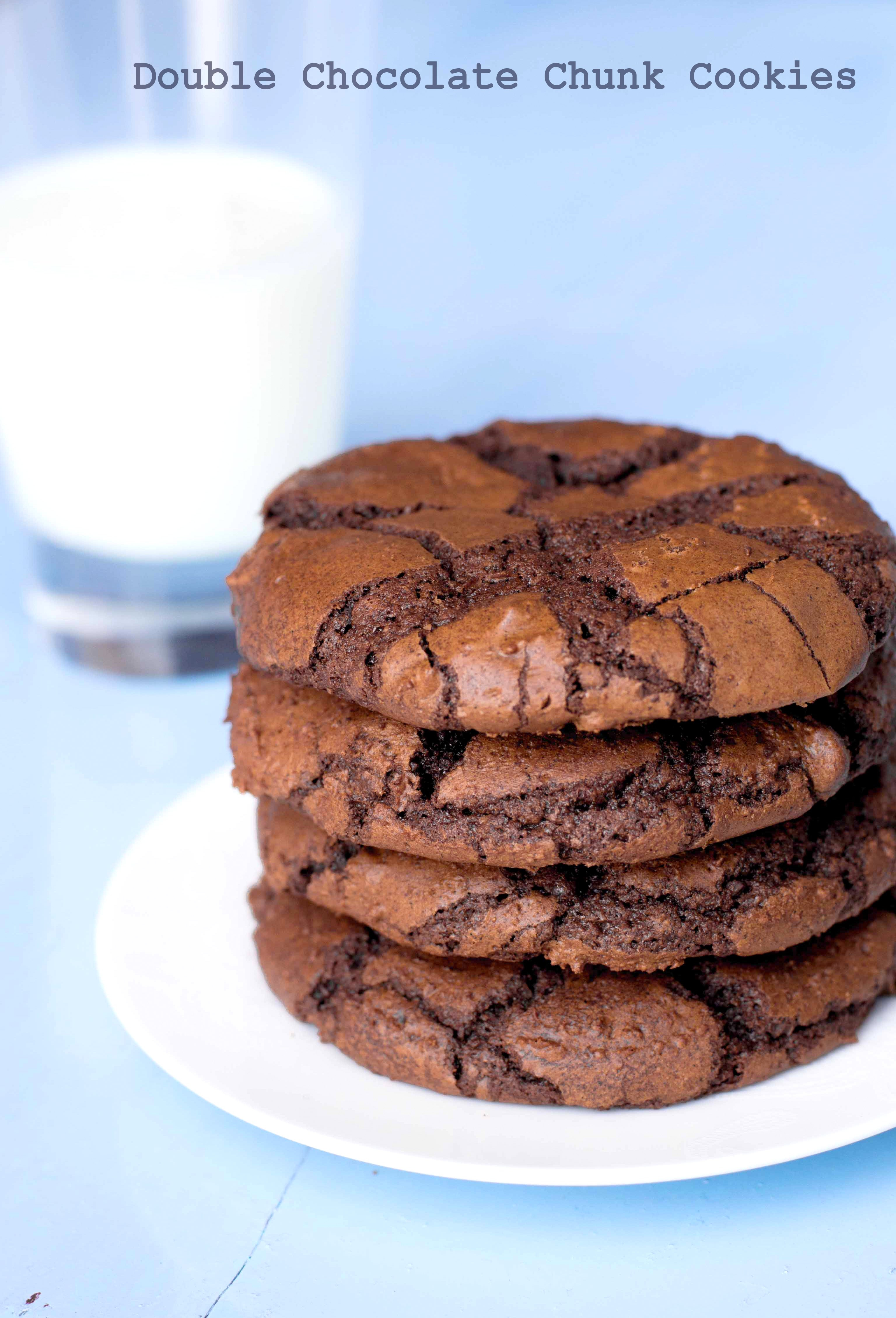 Double Chocolate Chunk Cookies
 Double Chocolate Chunk Cookies The White Ramekins