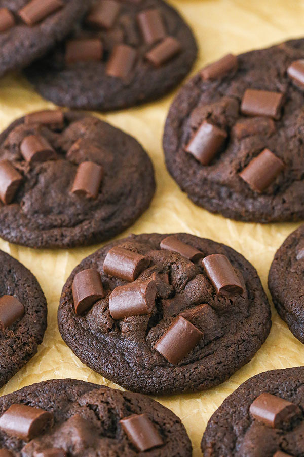 Double Chocolate Chunk Cookies
 Double Chocolate Chunk Cookies Life Love and Sugar