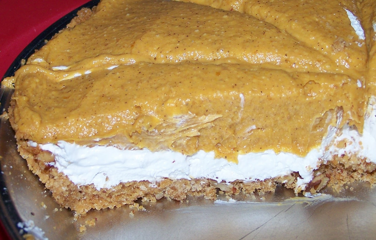 Double Layer Pumpkin Pie
 Baking Ribbons Pumpkin Mousse Double Layer No Bake Pie