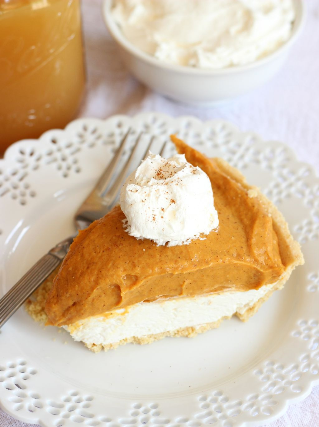 Double Layer Pumpkin Pie
 Double Layer No Bake Pumpkin Cheesecake The Gold Lining Girl