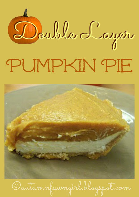 Double Layer Pumpkin Pie
 Brandi Raae Double Layer Pumpkin Pie