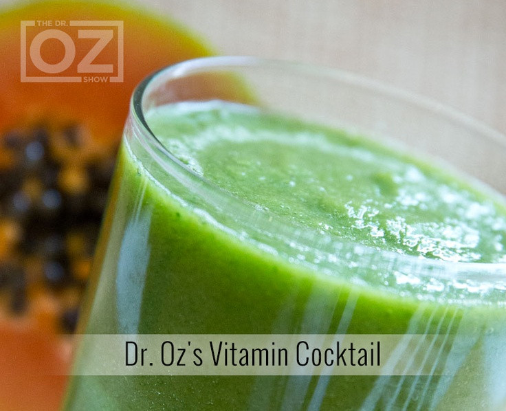 Dr Oz Breakfast Smoothies   Dr Oz s Vitamin Cocktail